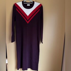 Sporty Purple and Red Women's Dress